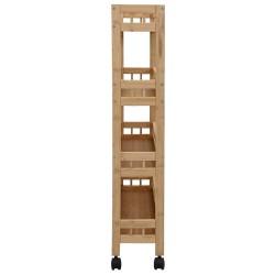 Chariot de Cuisine avec Roues Naturel 60 x 18 x 97 cm Bambou 532900532900