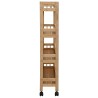Chariot de Cuisine avec Roues Naturel 60 x 18 x 97 cm Bambou 532900532900