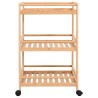 Chariot de Cuisine avec Roues Naturel 46 x 38 x 76 cm Bambou 532901532901
