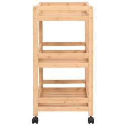 Chariot de Cuisine avec Roues Naturel 46 x 38 x 76 cm Bambou 532901532901
