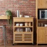 Chariot de Cuisine avec Roues Naturel 59,5 x 36 x 82 cm Bambou 532902532902