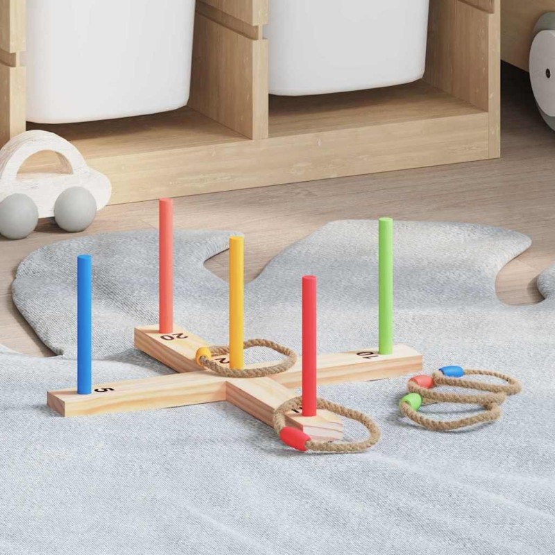 Set de jeu de lancer d'anneaux Multicolore 41 x 41 x 16 cm 532906532906