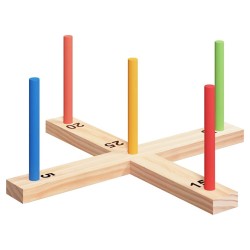 Set de jeu de lancer d'anneaux Multicolore 41 x 41 x 16 cm 532906532906