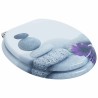 Siège de toilette à fermeture douce Gris 44 x 38 cm Panneau MDF 532908532908