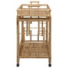 Chariot à vin avec roues Naturel 85 x 50 x 93 cm Bambou 532910532910