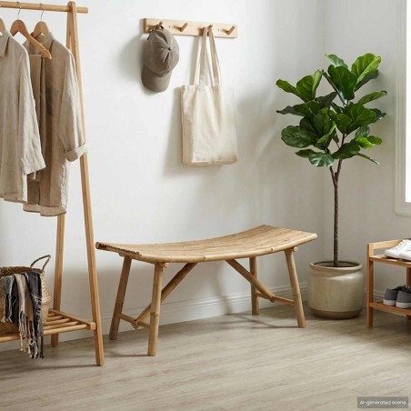 Banc de jardin Naturel 110 x 45 x 50 cm Bambou 532913532913