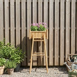 Jardinière avec support Naturel 50 x 38 x 114 cm Bambou 532914532914