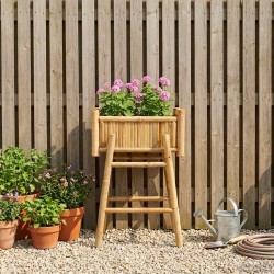 Jardinière avec support Naturel 50 x 38 x 74 cm Bambou 532915532915