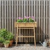 Jardinière avec support Naturel 100 x 38 x 114 cm Bambou 532916532916