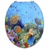 Siège de toilette à fermeture douce Bleu profond de mer 532917532917