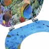 Siège de toilette à fermeture douce Bleu profond de mer 532917532917
