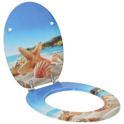 Siège de toilette à fermeture douce Bleu clair 44 x 38 cm 532918532918