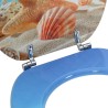 Siège de toilette à fermeture douce Bleu clair 44 x 38 cm 532918532918