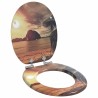 Siège de toilette à fermeture douce Orange 44 x 38 cm 532920532920