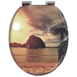Siège de toilette à fermeture douce Orange 44 x 38 cm 532920532920