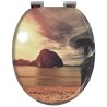 Siège de toilette à fermeture douce Orange 44 x 38 cm 532920532920