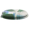 Siège de toilette à fermeture douce Vert 44 x 38 cm Panneau MDF 532923532923