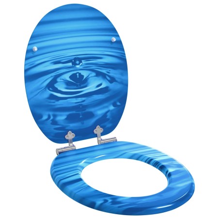 Siège de toilette à fermeture douce Goutte bleue 44 x 38 cm 532924532924