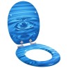 Siège de toilette à fermeture douce Goutte bleue 44 x 38 cm 532924532924