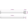 Barre de sécurité de fenêtre réglable 6 pcs Argenté Acier 532925532925