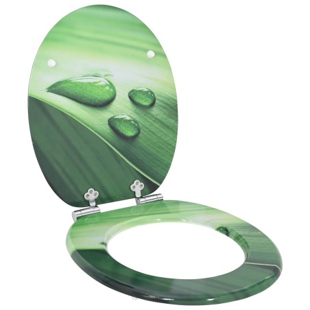 Siège de toilette à fermeture douce Goutte verte 44 x 38 cm 532928532928