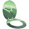 Siège de toilette à fermeture douce Goutte verte 44 x 38 cm 532928532928