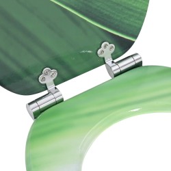 Siège de toilette à fermeture douce Goutte verte 44 x 38 cm 532928532928