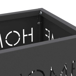 Porte-parapluie avec stockage Noir 15,5 x 15,5 x 49 cm Métal 532930532930