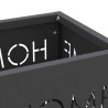 Porte-parapluie avec stockage Noir 15,5 x 15,5 x 49 cm Métal 532930532930