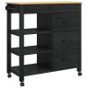 Chariot de cuisine MONZA Noir 84 x 40 x 88,5 cm 532931532931