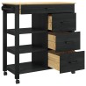 Chariot de cuisine MONZA Noir 84 x 40 x 88,5 cm 532931532931