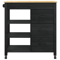 Chariot de cuisine MONZA Noir 84 x 40 x 88,5 cm 532931532931