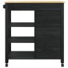 Chariot de cuisine MONZA Noir 84 x 40 x 88,5 cm 532931532931