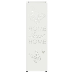 Porte-parapluie avec stockage Blanc 15,5 x 15,5 x 49 cm Métal 532932532932