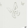Porte-parapluie avec stockage Blanc 15,5 x 15,5 x 49 cm Métal 532932532932