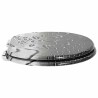 Siège de toilette à fermeture douce Gris 44 x 38 cm Panneau MDF 532933532933