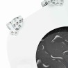 Siège de toilette à fermeture douce Gris 44 x 38 cm Panneau MDF 532933532933