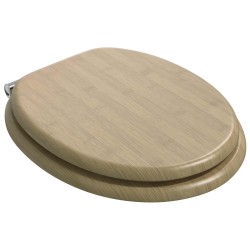 Siège de toilette à fermeture douce Couleur bambou clair 532935532935