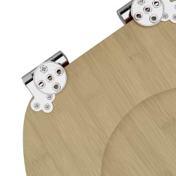 Siège de toilette à fermeture douce Couleur bambou clair 532935532935