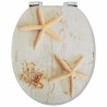 Siège de toilette à fermeture douce Jaune et blanc 44 x 38 cm 532937532937