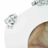Siège de toilette à fermeture douce Jaune et blanc 44 x 38 cm 532937532937