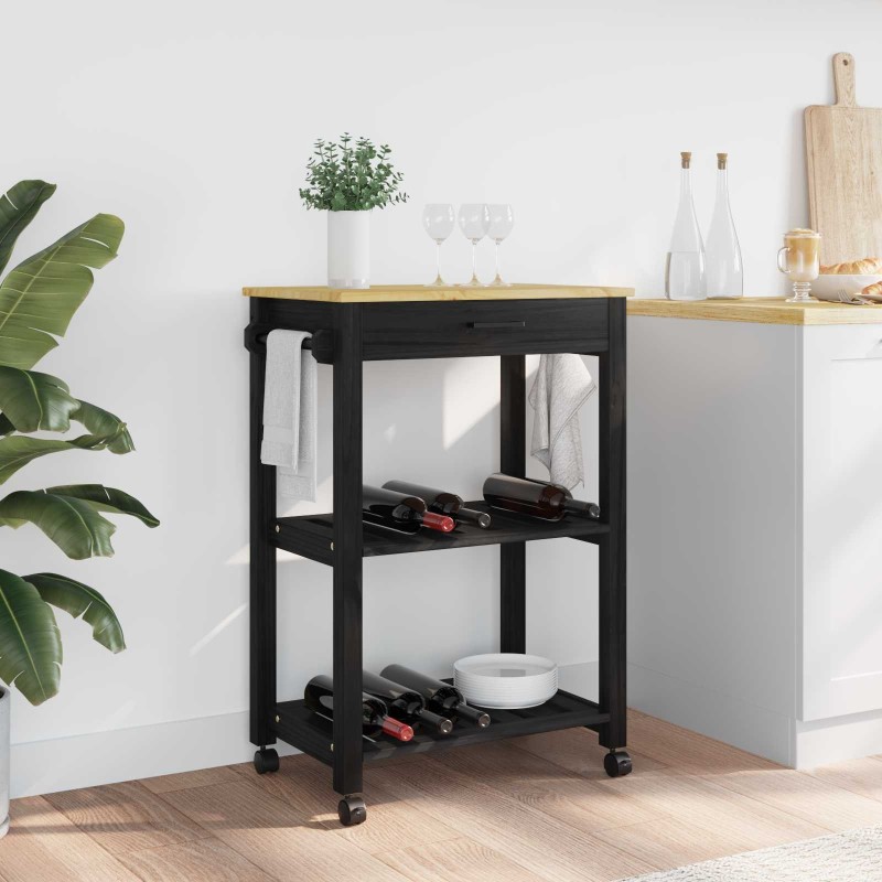 Chariot de cuisine MONZA Noir 60 x 40 x 88,5 cm 532940532940