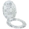 Siège de toilette à fermeture douce Porcelaine bleue et blanche 532941532941