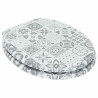Siège de toilette à fermeture douce Porcelaine bleue et blanche 532941532941