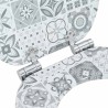 Siège de toilette à fermeture douce Porcelaine bleue et blanche 532941532941