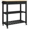 Chariot de cuisine MONZA Noir 84 x 40 x 88,5 cm 532943532943
