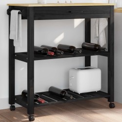 Chariot de cuisine MONZA Noir 84 x 40 x 88,5 cm 532943532943