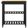 Chariot de cuisine MONZA Noir 84 x 40 x 88,5 cm 532943532943