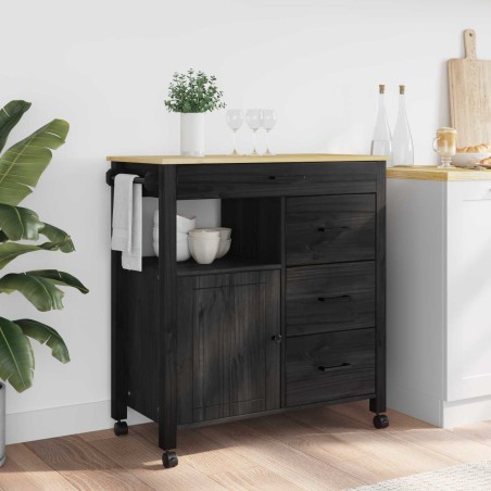 Chariot de cuisine MONZA Noir 84 x 40 x 88,5 cm 532944532944