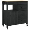 Chariot de cuisine MONZA Noir 84 x 40 x 88,5 cm 532944532944